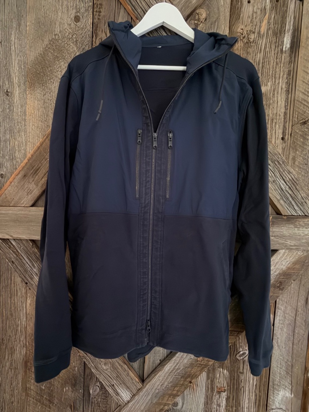 LULULEMON DISPATCH FULL ZIP NAVY BLUE HOODIE SWEATSHIRT JACKET MENS  XXL
